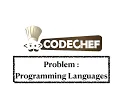 Programming Languages - Problem Code Chef Daily Coding Problem Java Code