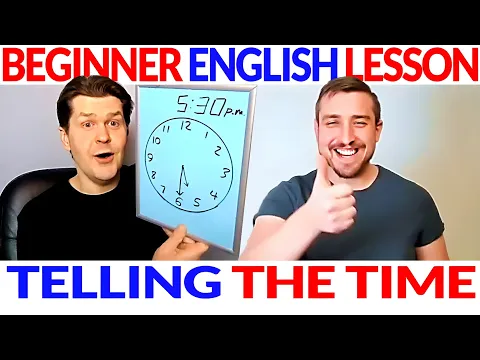Principiante fácil Listening en inglés Curso Lección: Telling Time ⌚ New Year's Eve 🎆 Input comprensible (CI)