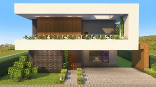 Minecraft: Como construir uma Mansão Moderna MANYACRAFT