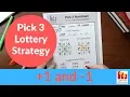 Pick 3 Lottery Strategy 1 and - 1 Rundown with Mirror Numbers