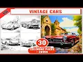 30 Vintage Classical Cars Adult Coloring Book Antique Classic Cars Coloring Pages Printable PDF