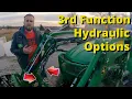 Hydraulic 3rd Function Comparison - Hydraulic Diverter Vs Dual Rear Remotes on a Compact Tractor