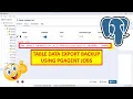 How To Export Table Data Backup Using pgAgent Jobs Scheduler In PostgreSQL Database pgAgent Jobs