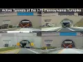 Driving Through the 4 Active Tunnels of the I-76 Pennsylvania Turnpike PA Turnpike Tunnels