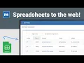 How to turn a spreadsheet into a database-driven web application 2024 Update
