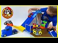Monster Truck Toys UNBOXING - Monster Jam TRANSFORMING HAULER Stadium Arena with El Toro Loco