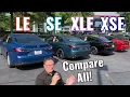 All 2025 Toyota Camry Trim Levels COMPARED side-by-side