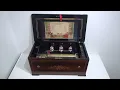 Download Lagu Wedding March: Antique 6 Bell Fortissimo Music Box by J Manger \u0026 Co, c. 1885