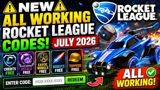 NEW All Working Rocket League Codes July 2026 - Rocket League Codes