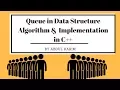Introduction to Queue in data structures algorithm and c Implementation hindi urdu 8