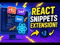Boost Your React Coding Speed with This VS Code Snippets Extension coding