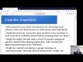 Intro code and document inspections