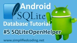 Android SQLite Database Tutorial - SQLiteOpenHelper