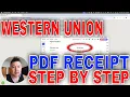 How To Get Western Union Transfer Confirmation PDF Receipt
