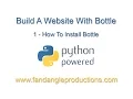 Python Web Frameworks 1 Install Bottle