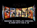 Create 3D Parallax Carousel Animation Using HTML CSS JavaScript Keyframe Effects