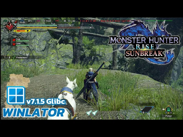 Winlator Glibc - Gameplay Monster Hunter Rise Sunbreak (Windows) On Android