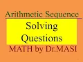 Solving Arithmetic Sequence Questions