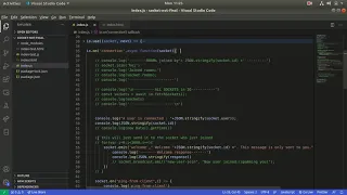 Understanding socket io node js by documentation and example - emit on io socket namespace room etc