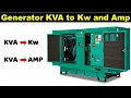 Load Calculation of a Generator From KVA to Kw and Amp Interview Question ElectricalTechnician