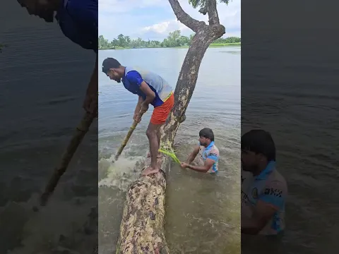 One drowns in water and another floats away.