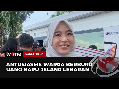 Masyarakat Bandung dan Lumajang Antusias Tukarkan Uang untuk Lebaran
