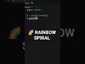 Amazing Rainbow Spiral Using Python