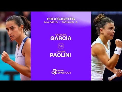Download MP3 Caroline Garcia vs. Jasmine Paolini |  2024 Madrid Round 3 | WTA Match Highlights