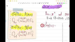 الدالة العكسية وتركيب الدوال 