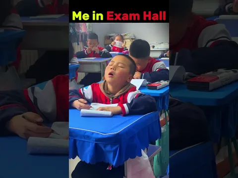After A Long Night Of Reading Me in Exam Hall  #viral#funny #shorts