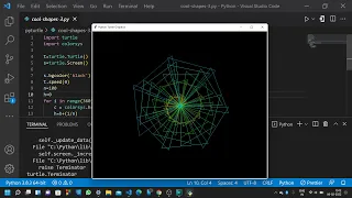 Python Turtle Graphics - 10 Cool Shape Drawing Python Turtle Coding