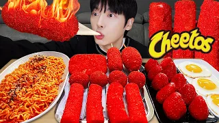 ASMR MUKBANG CHEETOS RICE CAKE Cheese Fire Noodles Hash Brown Corn Dog Recipe Eating  ASMR MUKBANG CHEETOS RICE CAKE Cheese Fire Noodles Hash Brown Corn Dog Recipe Eating