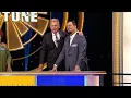 Is Pat Sajak Really Taller Than Penn Jillette - Celebrity Wheel of Fortune