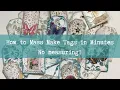 How to Mass Make Junk Journal Tags in Minutes - No Measuring