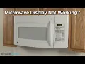 Microwave Display Not Working Microwave Troubleshooting
