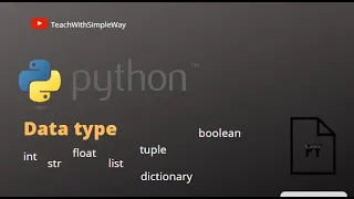 Python DataType int str float list tuple dic boolean