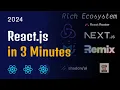 REACT JS IN JUST 3 MINUTES 2024