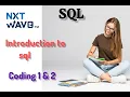 Introduction to SQL Nxtwave Coding Practice - 1 Coding Practice