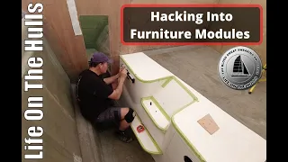 Hacking into Furniture Modules – 12.7mtr Catamaran Build Ep188