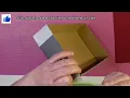 DIY Caja con tapa - Papel de Scrap Casero #scrapbooking #scrapbookpaper #stamps #diy