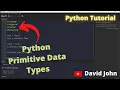 Primitive Data Types Python Tutorial