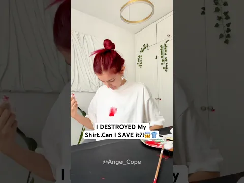 I DESTROYED My fav Shirt..Can I SAVE it?!😱👕