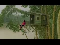 Download Lagu camping hujan deras saat Membangun rumah pohon dari bambu di pinggir sungai