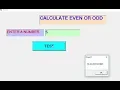 CLASS XI VISUAL BASIC 6 0 EVEN OR ODD NUMBER CALCULATION
