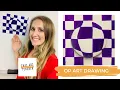 Op Art Checkerboard Sphere 3-D Drawing Trick