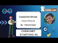 CodeChef Streak Starters 94 CodeChef DCC NIT-A