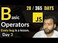 JavaScript Tutorials for Beginners in Hindi Master Basic Operators Day
