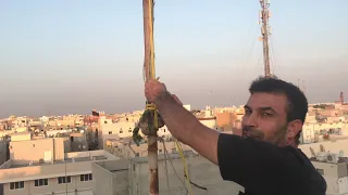 طريقة استبدال العلم او طريقة تركيب العلم او طريقة استبدال الراية 