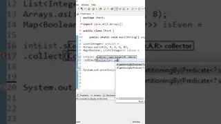 partitioningBy method in java8 stream