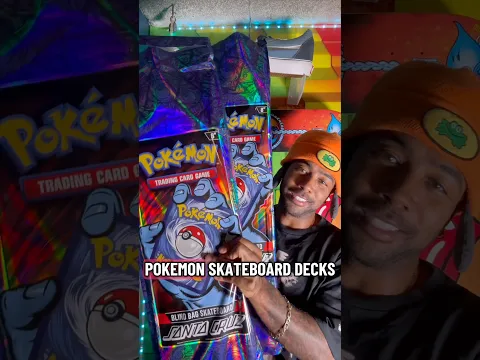 OPENING A POKEMON TCG SANTA CRUZ BLIND BAG SKATE DECK‼️😮🎉